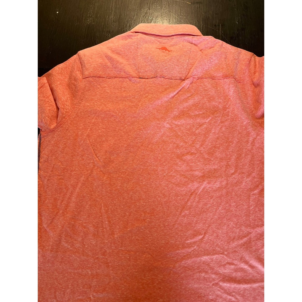 Tommy Bahama IslandZone Mens Coral Heathered Polo Shirt Short Sleeve Pocket‎ L - Picture 5 of 6